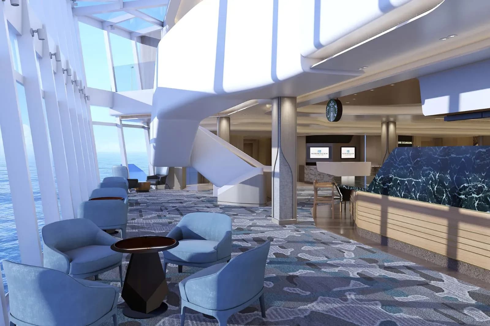 Norwegian Starbucks cafe - NCL Prima