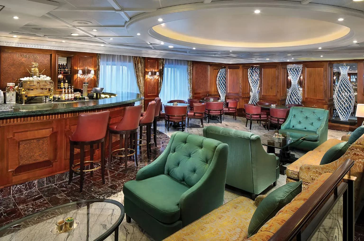 Oceania Sirena - baristas lounge - Oceania Nautica, Oceania insignia