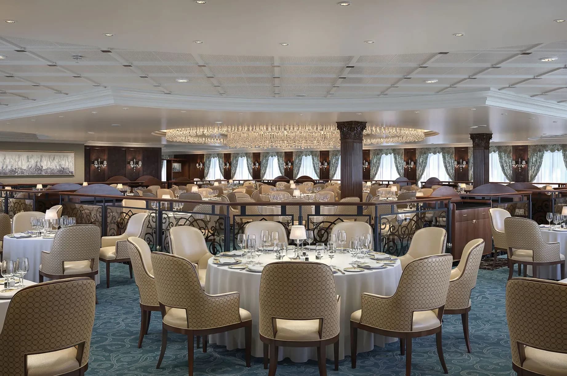 Oceania Sirena grand dining room restaurant - Nautica - Insignia