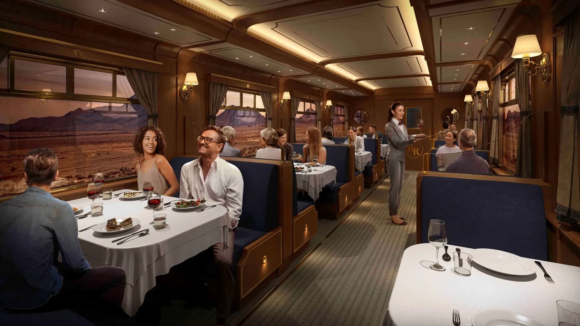 Royal Caribbean - Utopia of the Seas, Royal Railway – Utopia Station train-themed restaurant & dining
