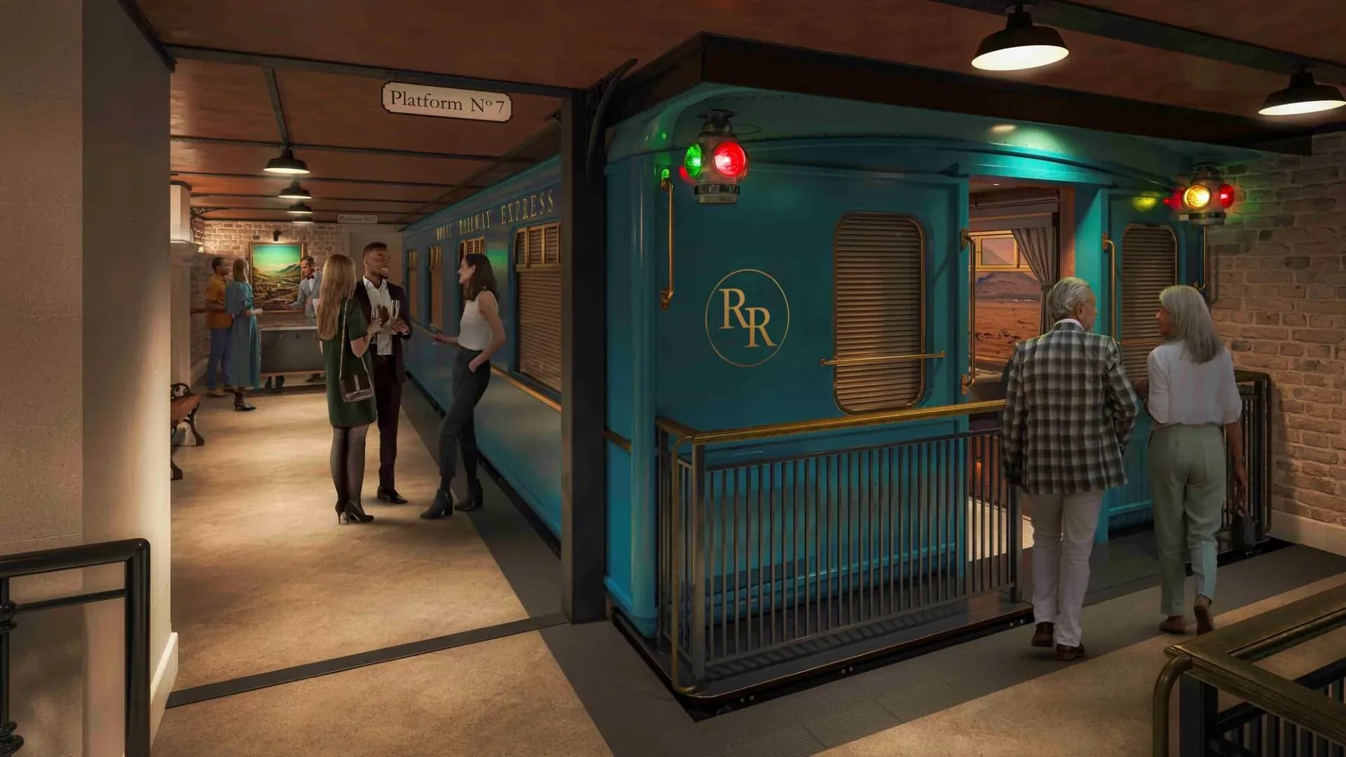 Royal Caribbean - Utopia of the Seas, Royal Railway – Utopia Station train-themed restaurant & dining