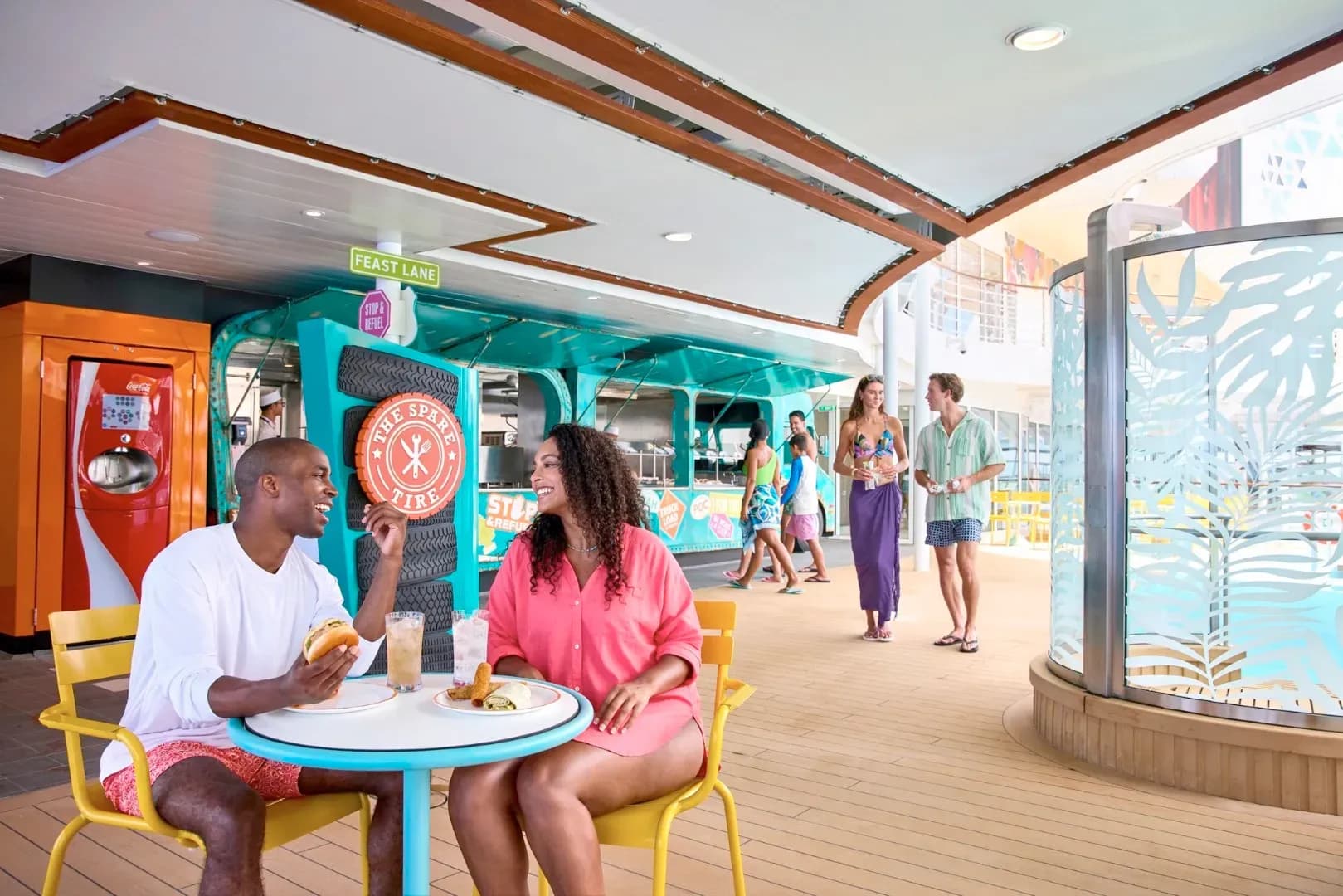 Royal Caribbean - Utopia of the Seas, Spare Tire food truck