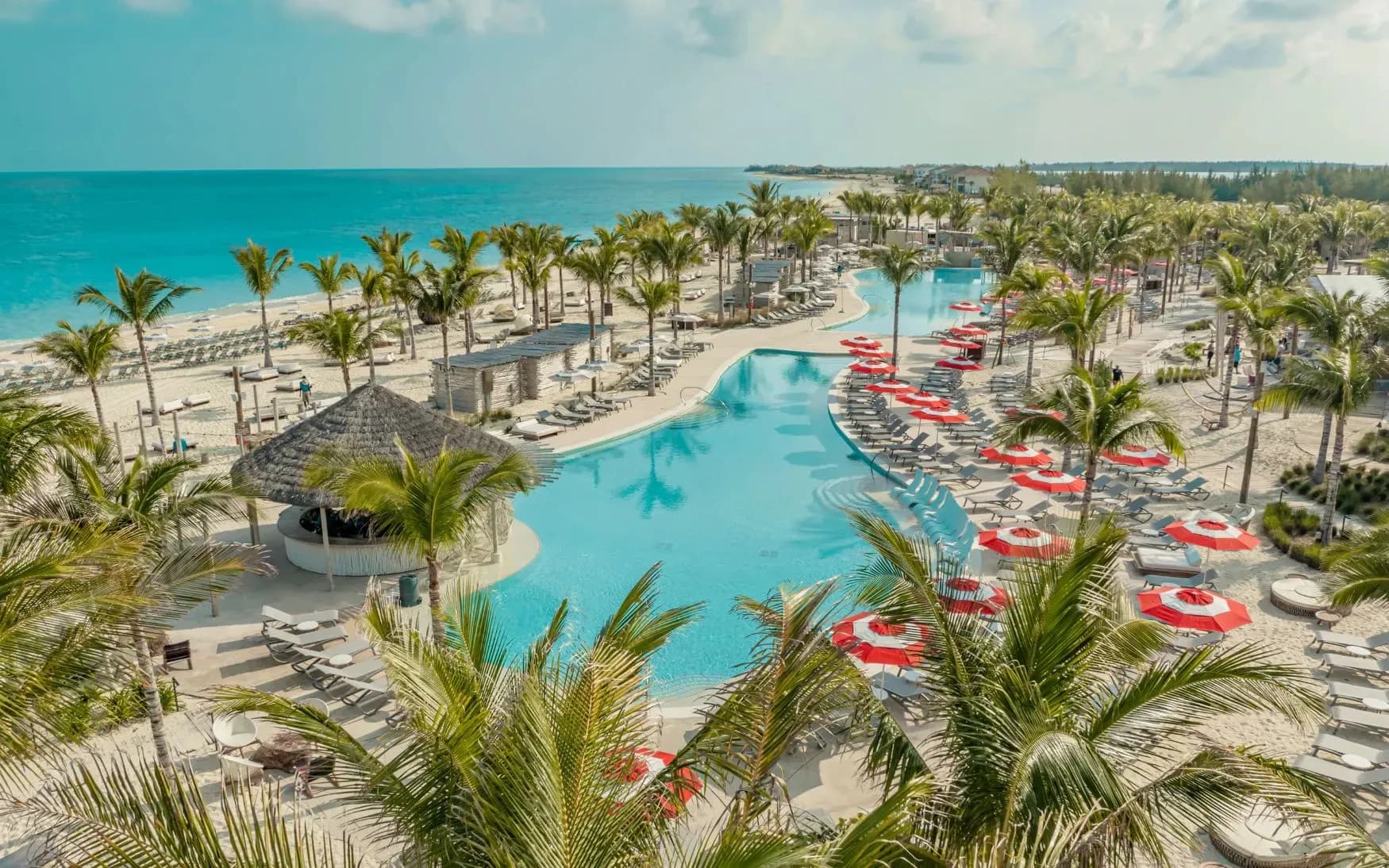 beach club at Bimini virgin voyage private island Bahamas