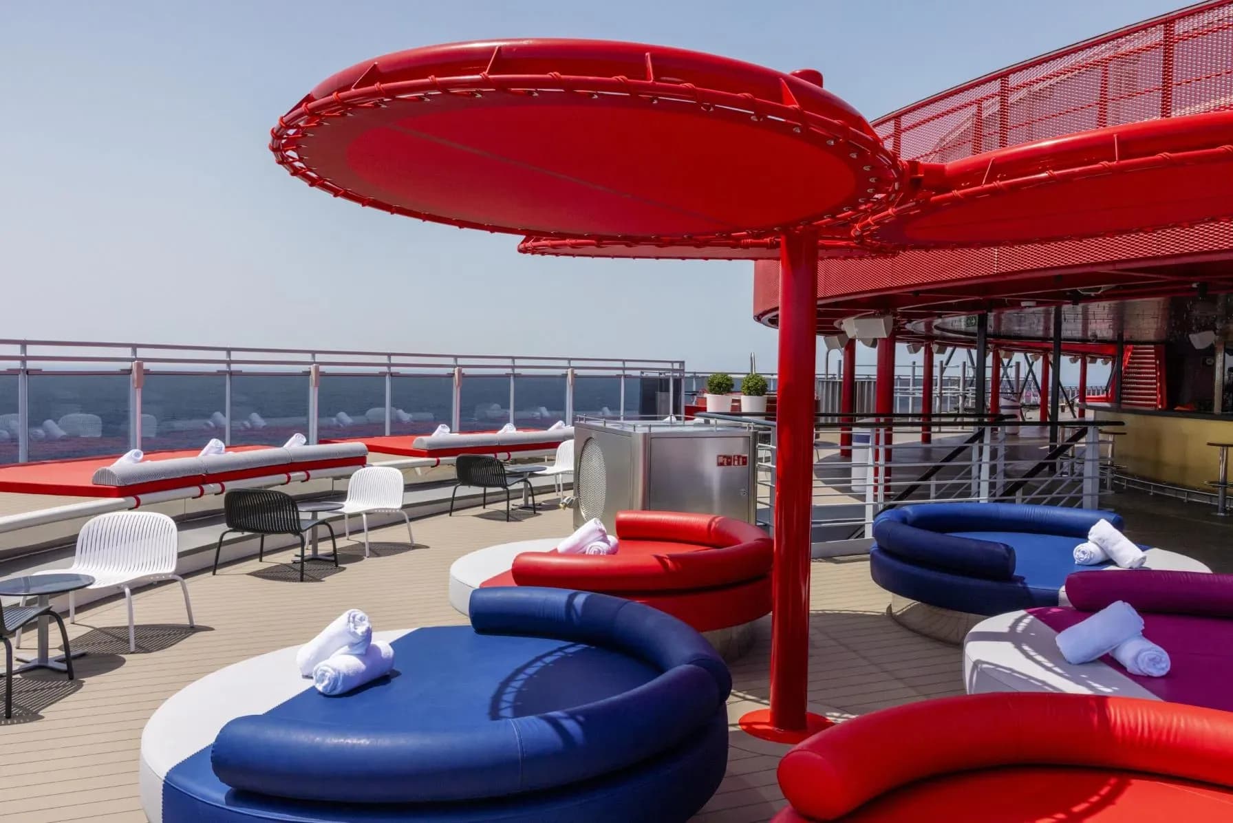 Virgin voyage Resilient lady pool deck | Briliant Lady | Valiant Lady