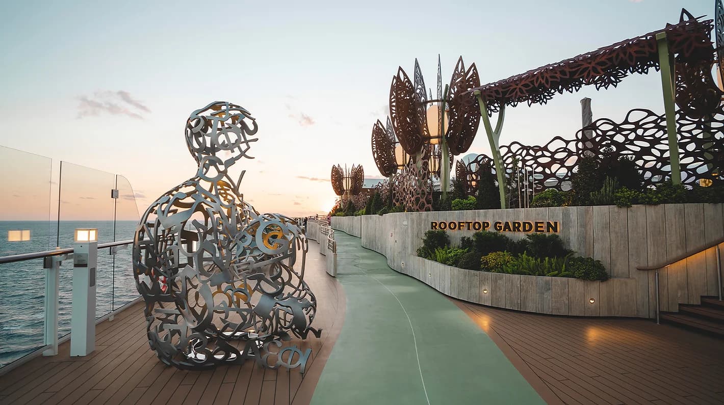 Celebrity ascent roof top