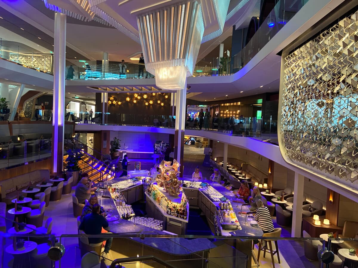 Celebrity Ascent cruise ship grand plaza - blog