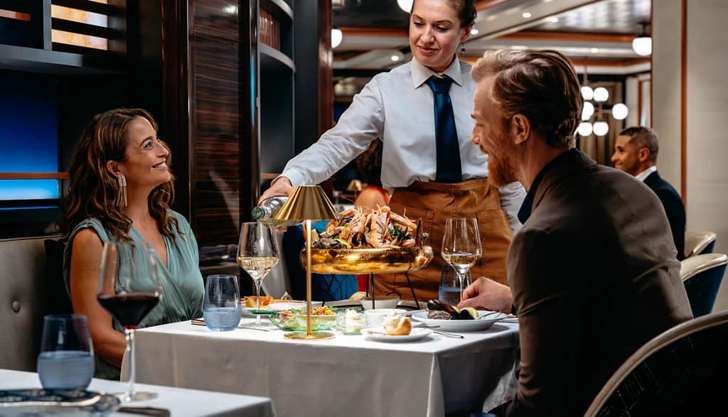 Sapphire and diamond Princess restarant