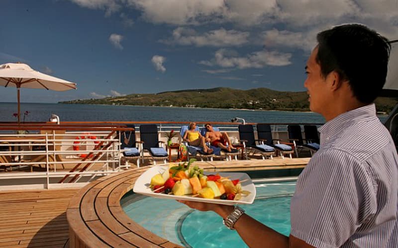 Seadream yacht club food