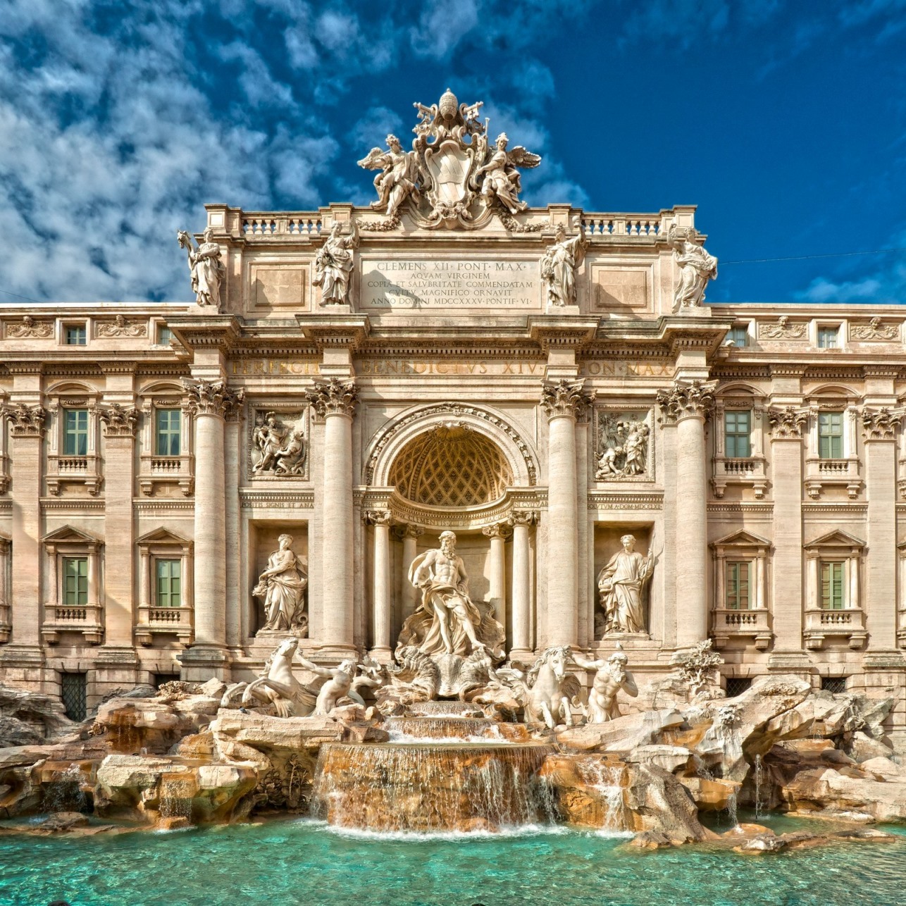 Rome, Trevi Fountain, italy