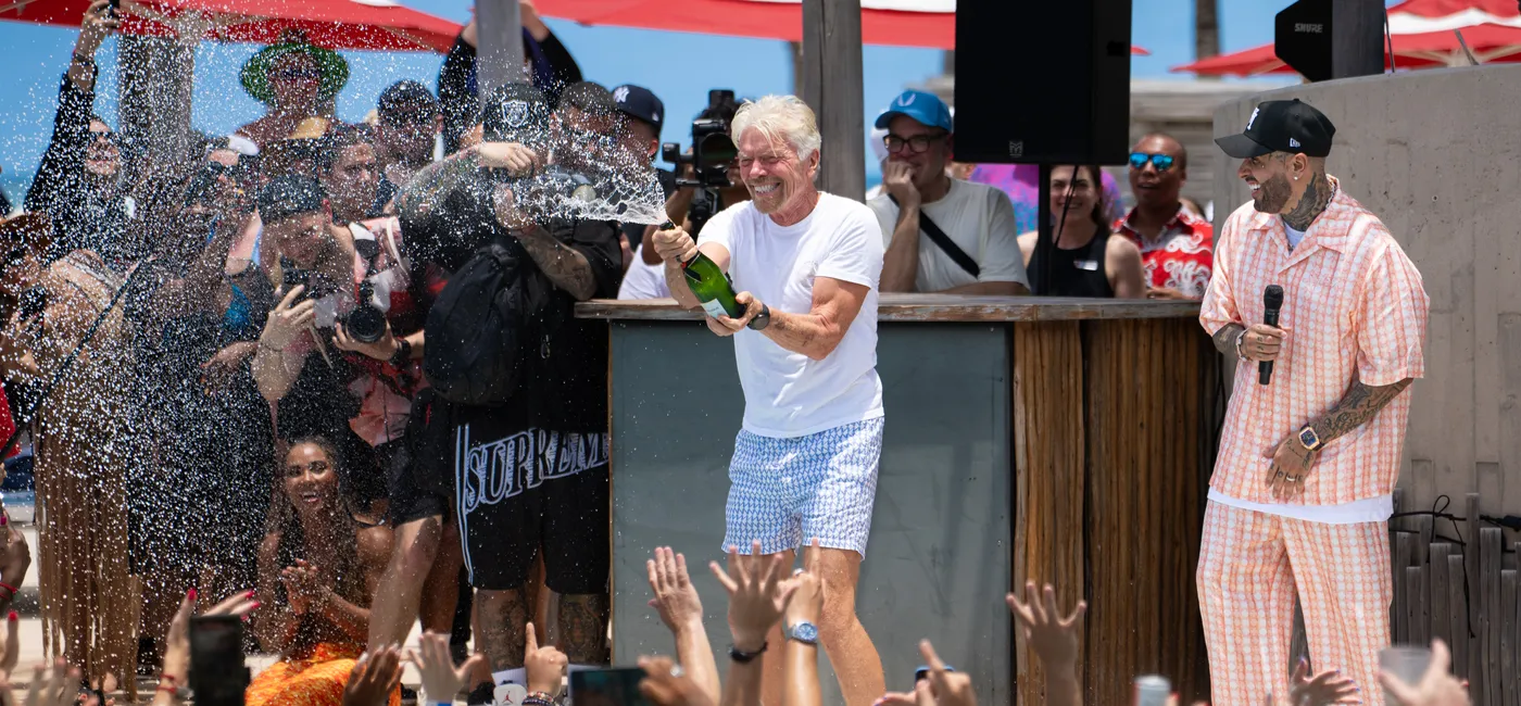 Virgin Voyage Richard Branson in private island Bimimi