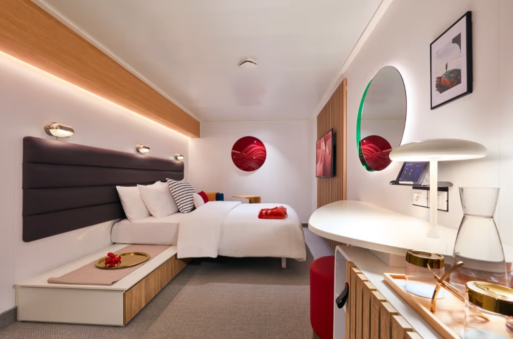 virgin  voyage inside cabin