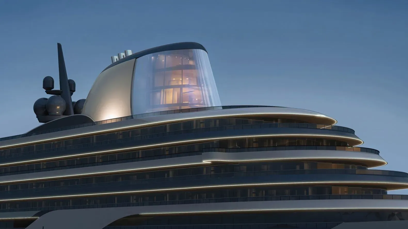 Four season yacht - Funnel Suite - Ultra-luxury Cruising