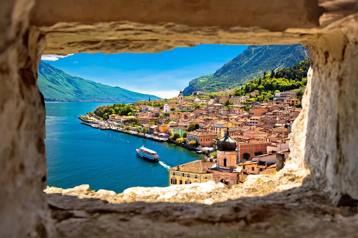 Lake Garda in northern Italy